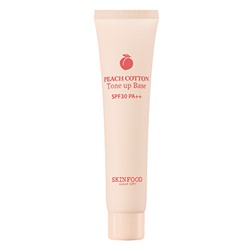 SKINFOOD Peach Cotton Tone up Осветляющая база под макияж SPF30 PA++