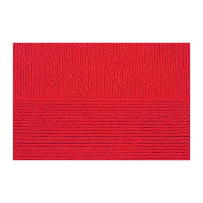 Пряжа для вязания ПЕХ Хлопок Натуральный летний ассорт (100% хлопок) 5х100г/425 цв.006 красный упак (1 упак)