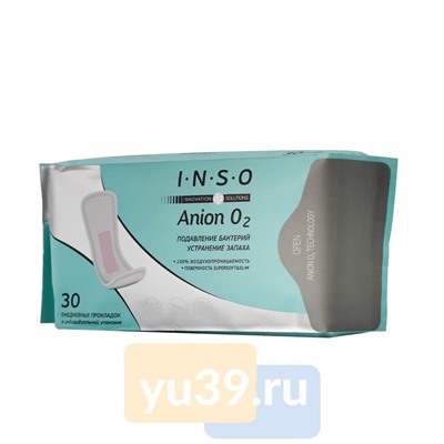 Прокладки ежедневные INSO Anion O2, 30 шт.