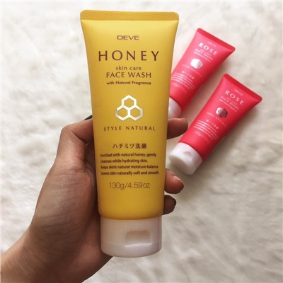 Пенка для умывания Мёд, Honey Facial Cleansing Foam, Deve 130 г