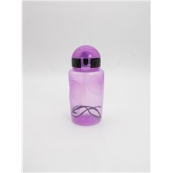 Бутылка "Movement life" с трубочкой, purple (350 ml)