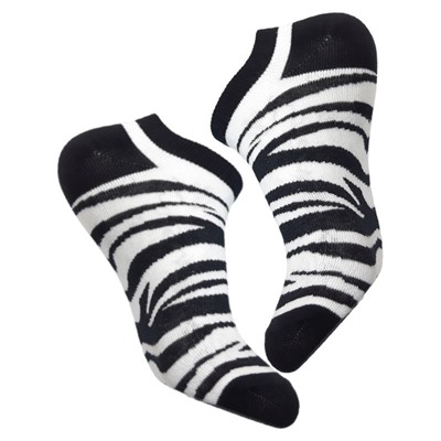 Укороченные носки серии В мире животных "Зебра"36-41