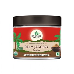 Пальмовый сахар (Джаггери) в порошке (250 г), Palm Jaggery Powder, произв. Organic India