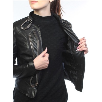 C085 Куртка женская демисезонная (искусственная кожа) размер L (46 российский)
