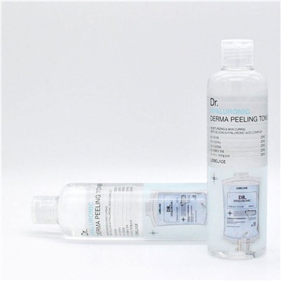 Lebelage Увлажняющий тонер с гиалуроновой кислотой / Dr. Hyaluronic Derma Peeling Toner, 310 мл