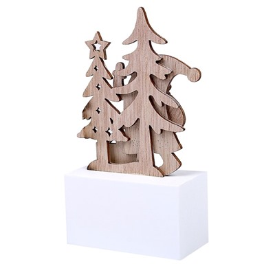 Вечный календарь «Дед Мороз, ёлки и подарки» 7 × 3,5 × 13 см