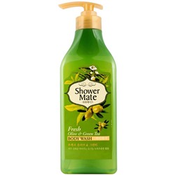 Гель для душа Оливки и Зеленый Чай Shower Mate Body Wash Fresh Olive & Green Tea, KERASYS   550 г