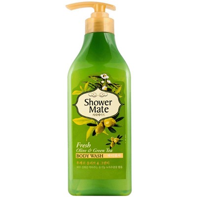 Гель для душа Оливки и Зеленый Чай Shower Mate Body Wash Fresh Olive & Green Tea, KERASYS   550 г