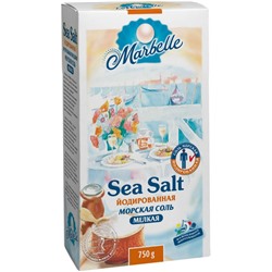 Йодированная морская соль Marbelle, мелкая, 750 г