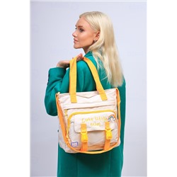Молодежная сумка шоппер из текстиля, мультицвет