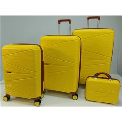Набор из 3-х чемоданов с расширением 23104 Желтый