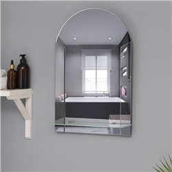 Зеркало «Лайм», настенное, с полочкой, 39×58 см