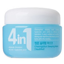 Маска для лица ночная с гиалуроновой кислотой G50 4 IN 1 CHEONGCHUN SLEEPING MASK (Hyaluronic Acid), Dr.CELLIO, 70 мл