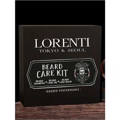 LORENTI Beard Care Kit Набор для ухода за бородой (Шампунь, Масло, Воск)