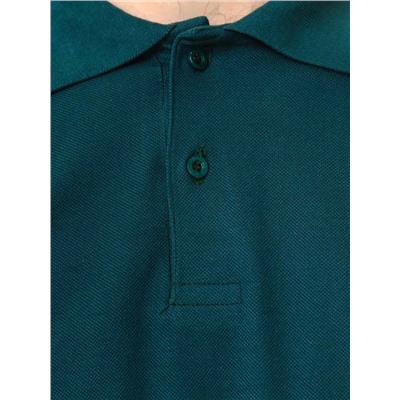 Рубашка поло мужская Мос Ян Текс цвет "Темно-зеленый"  д/р