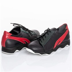 Женские кожаные кроссовки Shik Shoes Shik 7023 Черн+Крас: Под заказ