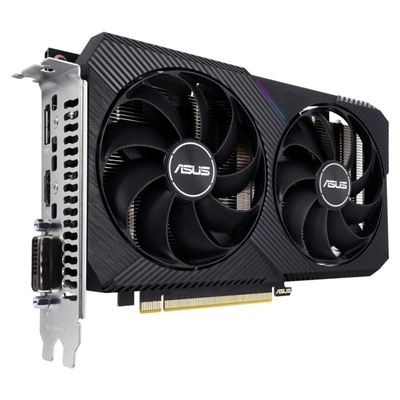 Видеокарта Asus PCI-E 4.0 DUAL-RTX3050-8G-V2 NVIDIA GeForce RTX 3050 8Gb 128bit GDDR6 1777/   107988