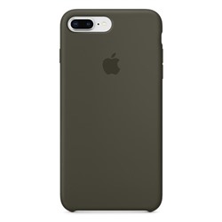 Силиконовый чехол для iPhone 7 Plus / 8 Plus тёмно-оливковый (Dark Olive)