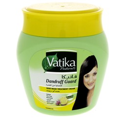 Dabur Vatika Naturals Dandruff Guard Hair Mask Treatment Cream Lemon, Tea Tree, Rosemary 500g / Маска для Волос Против Перхоти Лимон, Чайное Дерево, Розмарин 500г