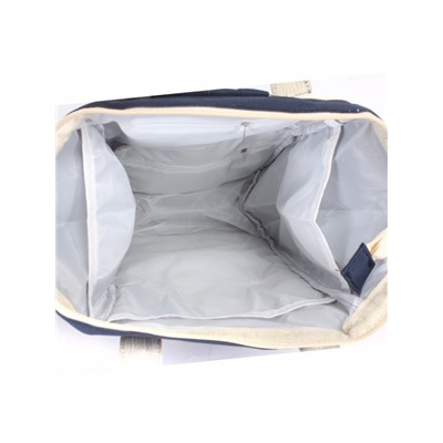 Рюкзак жен текстиль Battr-9026  (для мам),  1отд,  8внут+3внеш/ карм,  синий 238244
