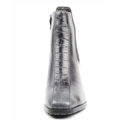 X1017M GRAY Ботинки женские зимние (натуральная кожа, натуральный мех) размер 35