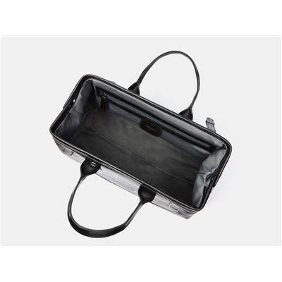 Черная кожаная сумка с росписью из натуральной кожи «SD003 Black Автомобиль»