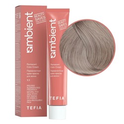 TEFIA Ambient 9.17 Перманентная крем-краска для волос / Очень светлый блондин пепельно-фиолетовый, 60 мл