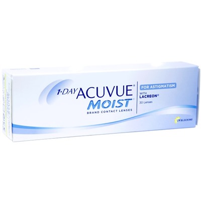 1-Day Acuvue Moist for Astigmatism, 30 pk