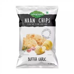 Чесночные чипсы (150 г), Butter Garlic Naan Chips, произв. Wingreens Farms
