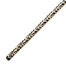 Рукоятка (черенок) для швабры металлическая 120х2,1см, с резьбой, в п/э рукаве "Леопард" пластмассовый наконечник (Китай)