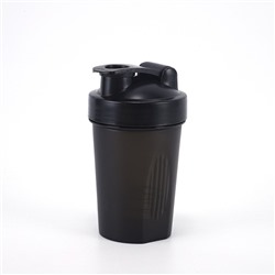 Спортивный шейкер "Matte", black (400 ml)