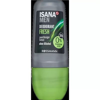 Део-ролл ISANA MEN Deodorant Roll-on Fresh/Свежесть /50мл