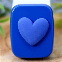 Контейнер для линз «Heart paint», dark blue