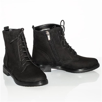 Женские кожаные ботинки DeLis DeL21215 Черный нубук: Под заказ
