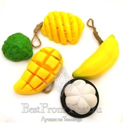 Натуральное мыло в форме фруктов манго