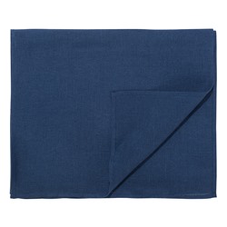 Дорожка на стол из стираного льна синего цвета из коллекции Essential, 45х150 см