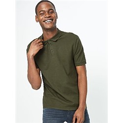 Khaki Green Short Sleeve Polo Shirt