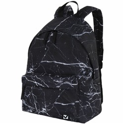 Рюкзак BRAUBERG СИТИ-ФОРМАТ универсальный, "Black marble", черный, 41х32х14 см, 270790