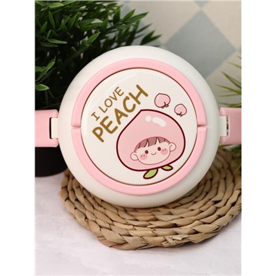 Ланчбокс "Circle i love Peach", pink