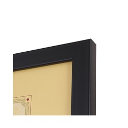 Рамка для сертификата Gallery 21x30 (A4) пластик черный 641877-A4, с пластиком		артикул 5-43199