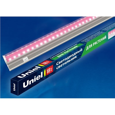 Нарушена упаковка!   Светильник для растений светодиодный линейный Uniel ULI-P20-18W/SPSB IP40 WHITE (UL-00002992)