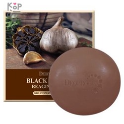Deoproce Black Garlic Reaging Soap - Антивозрастное мыло с черным чесноком, 100гр.,