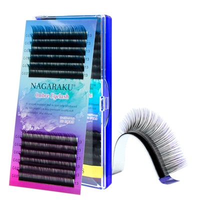 NAGARAKU, Ресницы для наращивания Ombre Eyelash 0.07D 13 mm