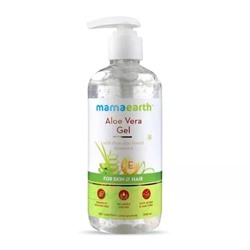 Гель для кожи и волос с Алоэ Вера и Витамином Е (300 мл), Gel with Pure Aloe Vera & Vitamin E for Skin & Hair, произв. Mamaearth