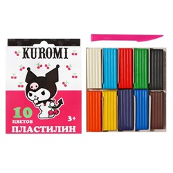 Пластилин 10 цв. "Kuromi"