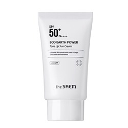 The Saem Eco Earth Power Tone up Солнцезащитный осветляющий крем SPF50+ PA++++